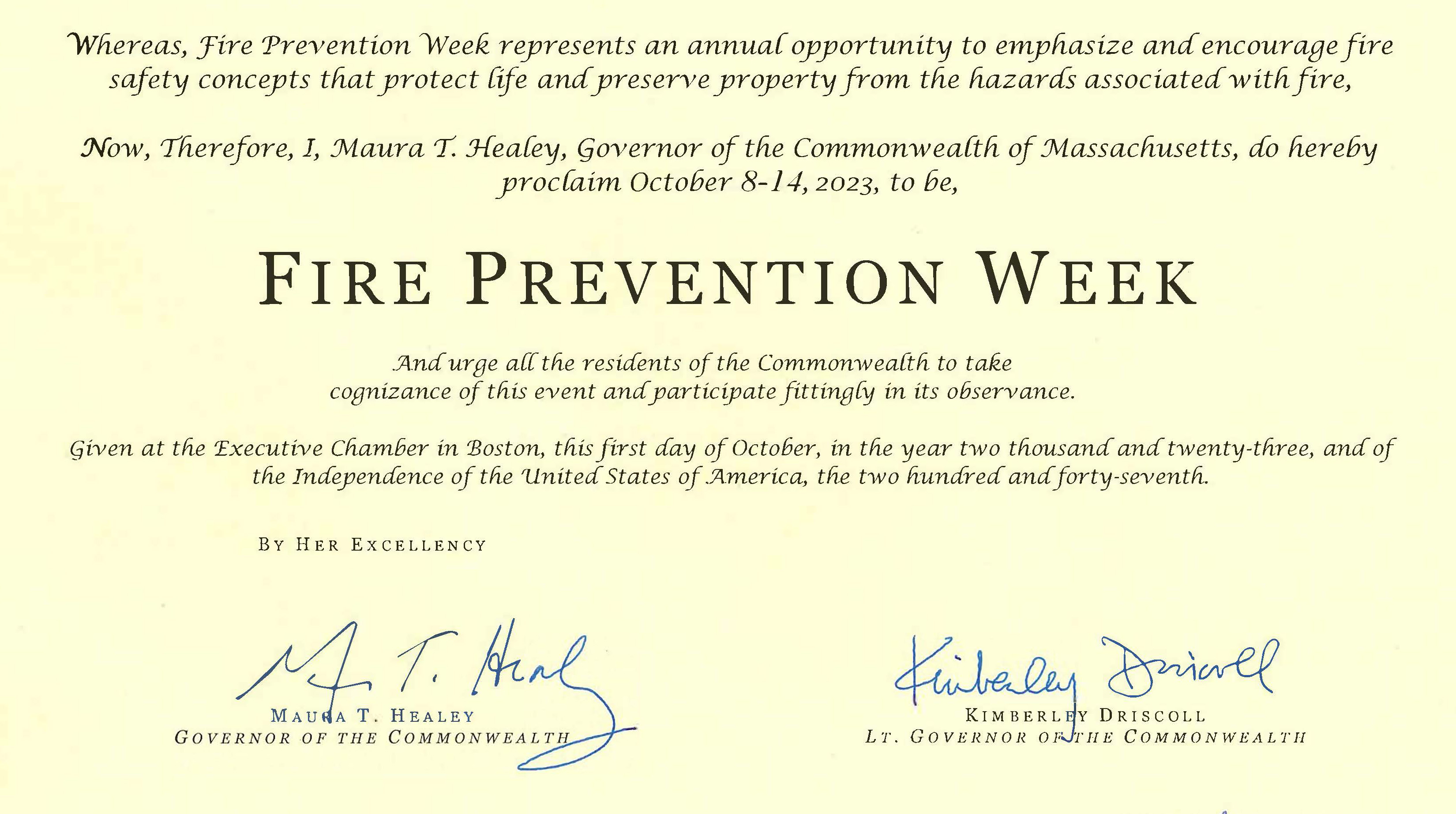Fire Prevention Week Kicks Off with Focus on Cooking Safety Mass.gov